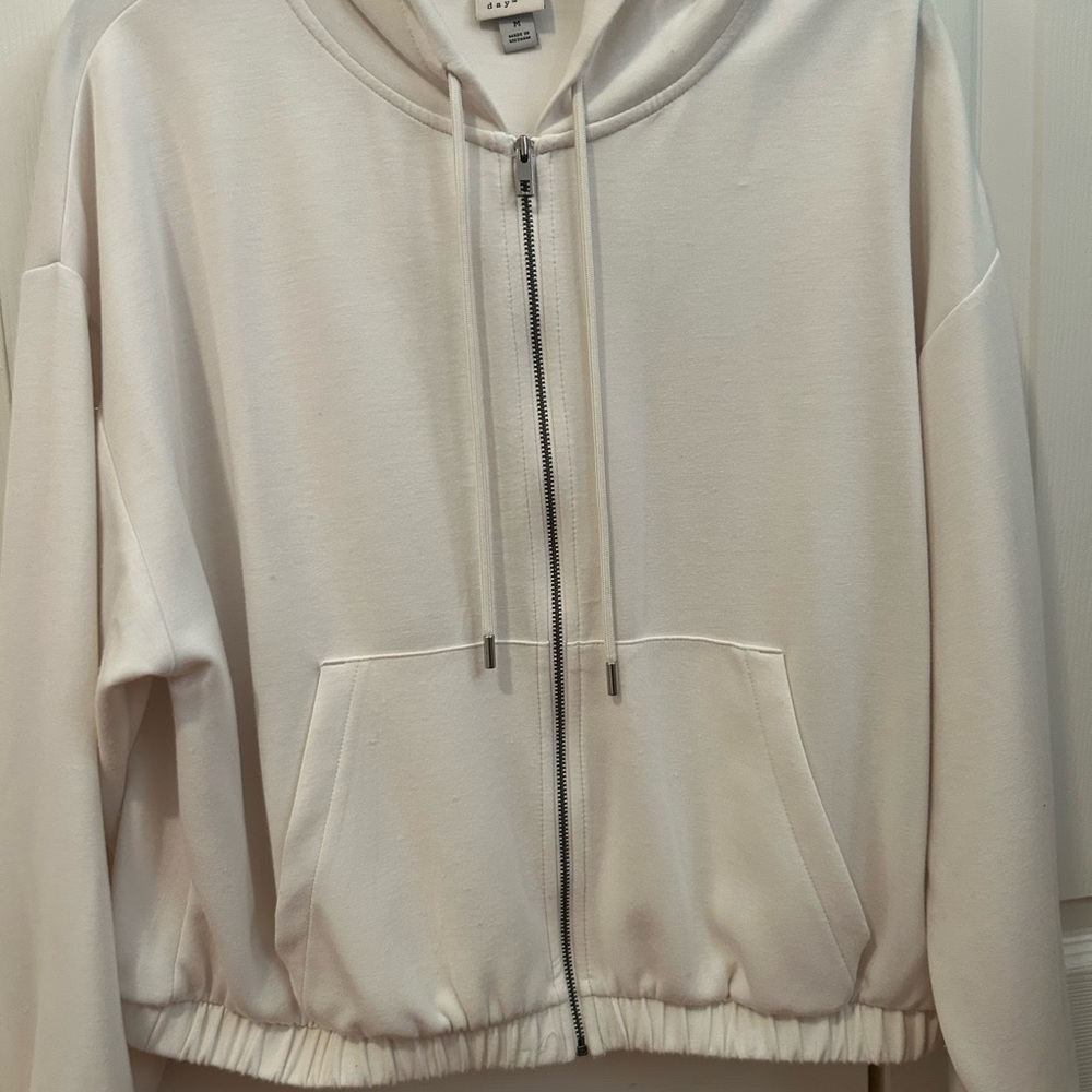 A New Day Off-White Zip-Up Hoodie